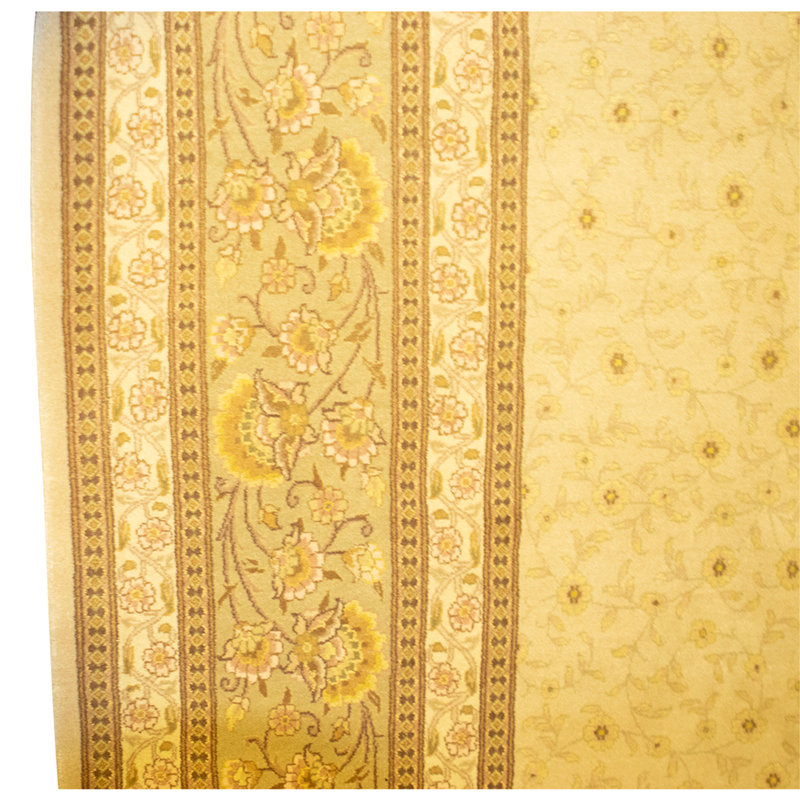 Tapis noué à la main de haute qualité beige et vert clair