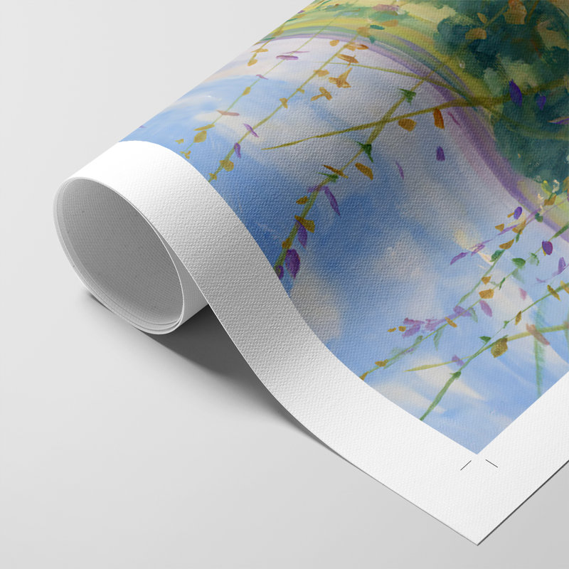 Wildflower Path I - Impression sur toile seulement - NON-CADRE, H 18 po x l 12 po