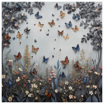 Butterflies And Wildflowers Comforter