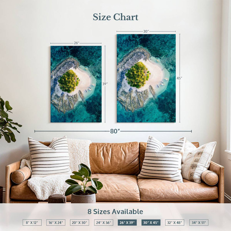 Gillard Reef Island, 39" H x 26" W