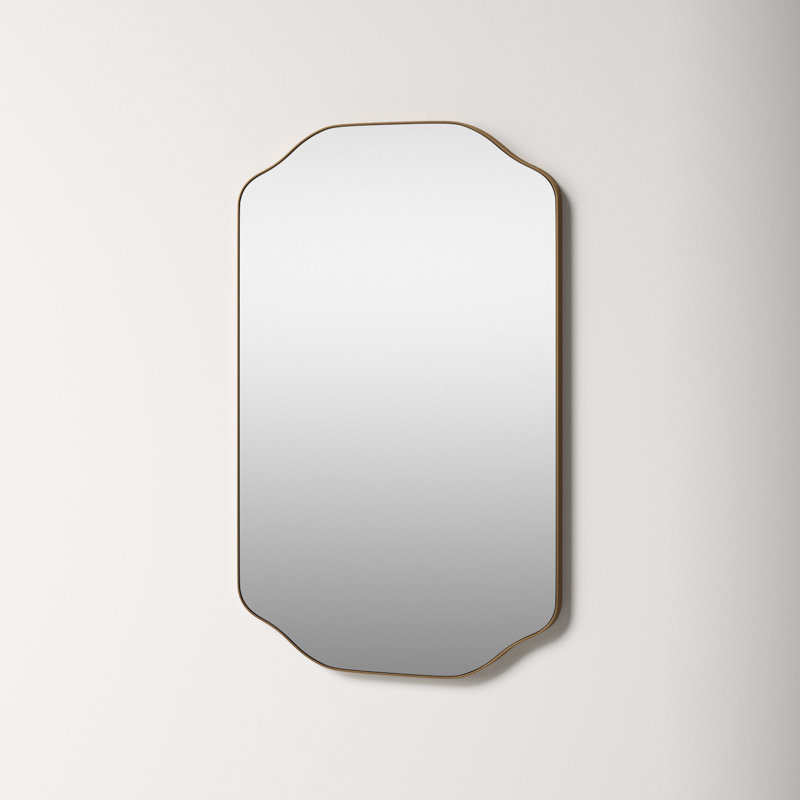 Eaton Metal Flat Mirror, Gold