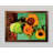 Three Sunflowers In A Vase by Vincent Van Gogh - Single Picture Frame Print-1449253294