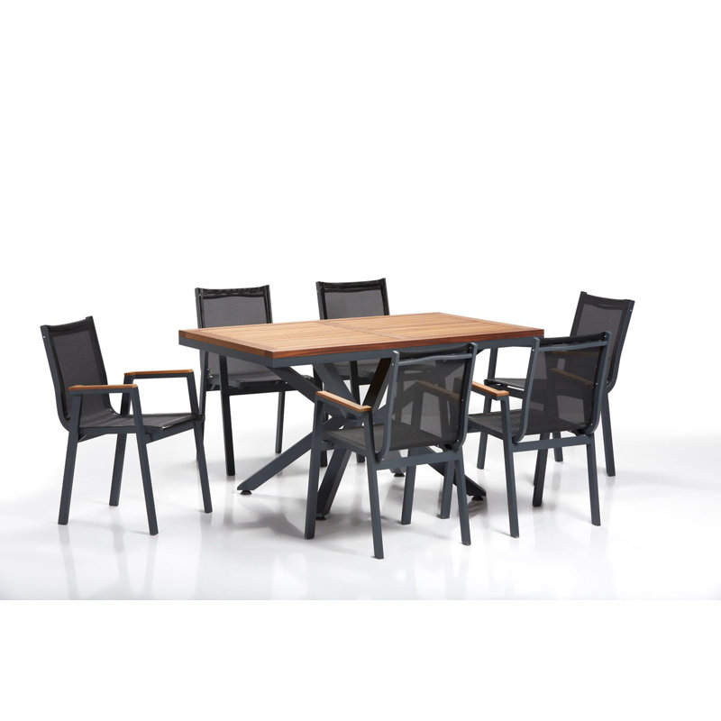 Gunaras 6 - Person Dining Set, Atlantic Pine