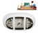 67" Streamline Soaking Matte White Freestanding Tub and Tray With Internal Drain