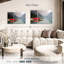 Mountain Lake Kayak Wall Art Multi Piece Canvas Print-799608401