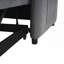Causeuse moderne en lin et coton avec coussin et poche, canapé-lit convertible, compact pour les petits espaces et les appartements, facile à assembler-1571796088