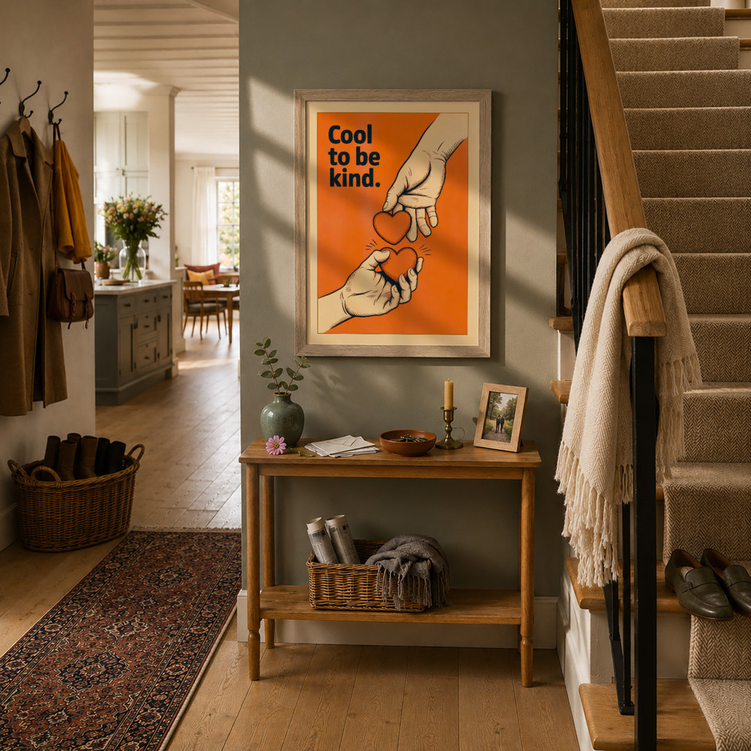 Cool to be Kind Modern - Framed Print