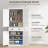 Traditional Kitchen Pantry Cabinet with Adjustable Shelves