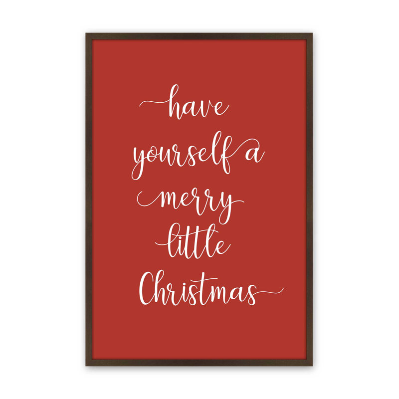 «Merry Little Christmas», reproduction d'art, Brun Belvinder, 18 po x 24 po