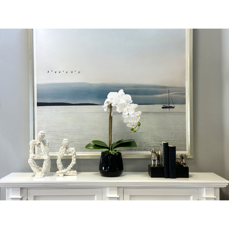 Primrue Polysilk Orchid Arrangement in Vase | Wayfair