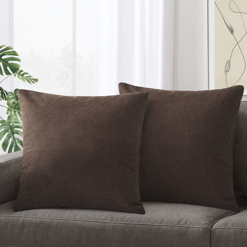 Dardel Velvet Scatter Cushion Cover, Coffee