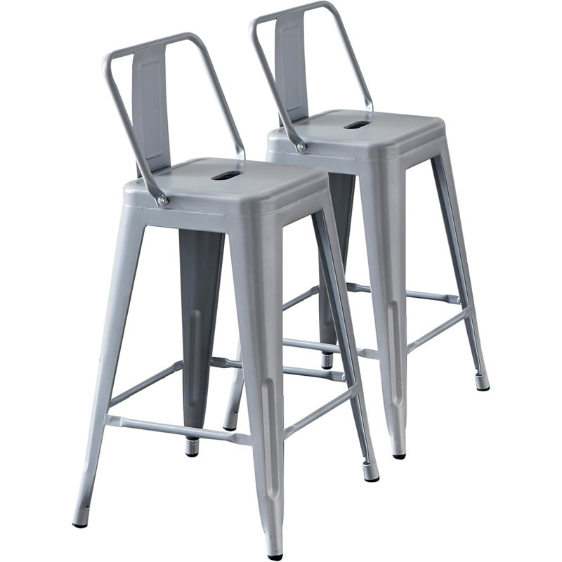 Tabourets de bar modernes et modernes, Gris