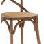 Star Solid Wood Cross Back Side Chair