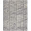 Beva Geometric Handmade White/Blue Area Rug-1584396288