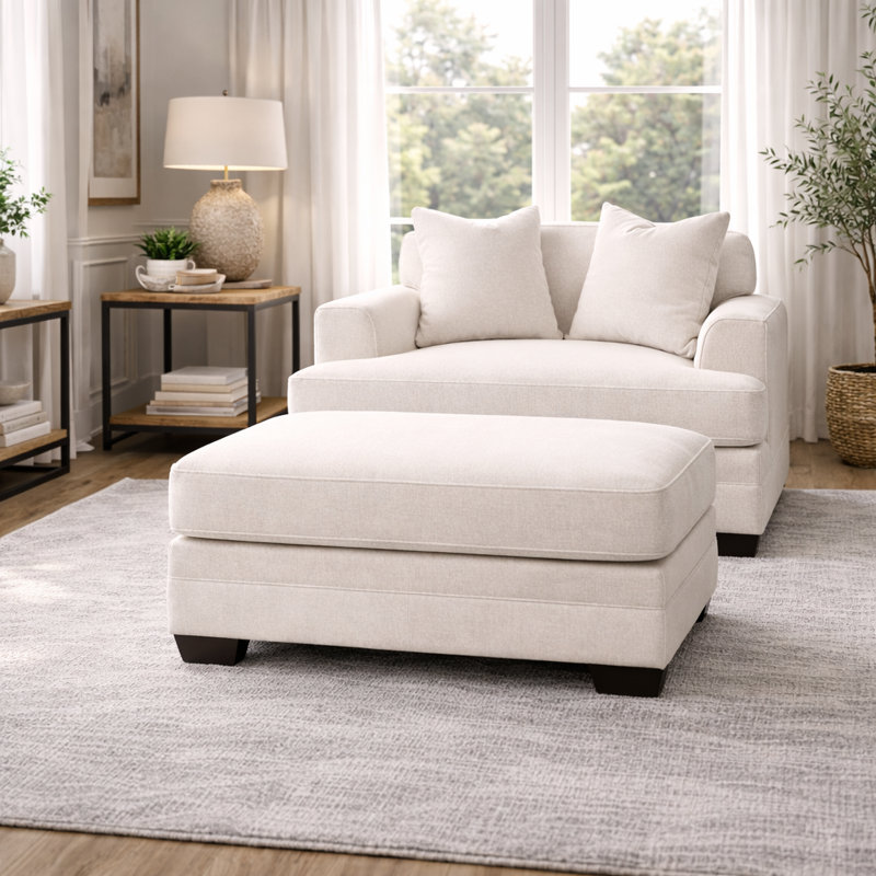 Repose-pieds Edan, Tissage natté gris anthracite Drusky Sustain®