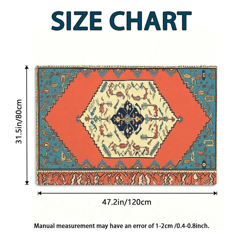 Tapis jeté Southwestern Diamond Multi 47 x 31 po