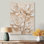 «White Magnolia Tree Glow III - Magnolias», impression murale en métal