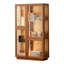 Vitrines en bois massif brun