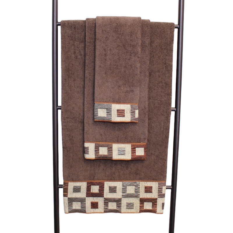 100% Cotton Midweight Waffle Fingertip Towel, Mocha