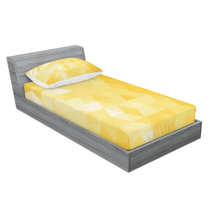 Microfiber Geometric Sheet Set, Twin XL Sheet Set + Fitted Sheet + 1 Pillowcase