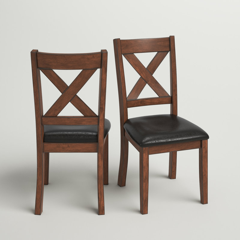 Chaise d'appoint à dossier en croix Lashbrook, Cerisier
