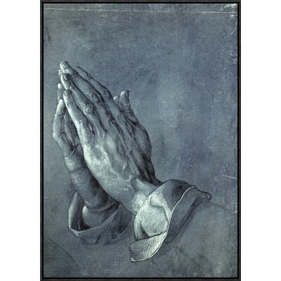 Praying Hands by Albrecht Durer - Picture Frame Graphic Art Print on Canvas -  Global Gallery, GCF-277445-30-175