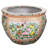 Floral Asian Design Cachepot Planter with Rose Medallion Painting-2035855466
