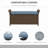 Outsunny 27 Gallon Patio Wicker Storage Bench, Outdoor PE Rattan Patio Furniture, 2-In-1 Large Capacity Rectangle Garden Storage Box With Handles And Cushion, Dark Blue-959547091