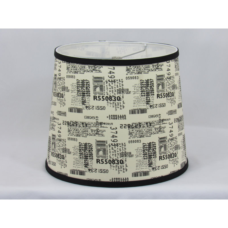 Abat-jour tambour en coton barcode