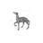 Prancing Dog Statue