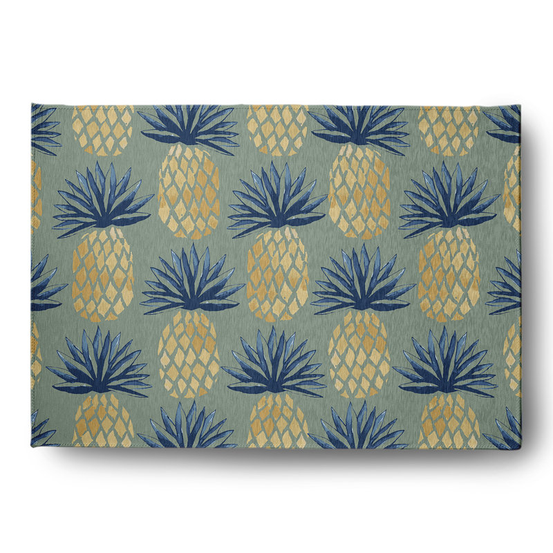 Tropical Resort Chenille Floral Indoor Rug, Rectangle 5' x 7'