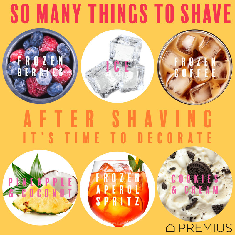 PREMIUS Rechargeable Cordless Hawaiian Shaved Ice Maker, Snow Cone Mac