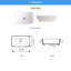 Lavabo vasque rectangulaire blanc Nantucket Sinks NSV1913