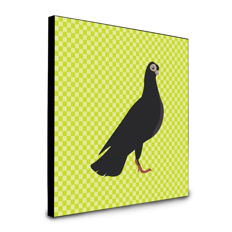 Panneau mural d’art highflyer pigeon budapest Seine, Vert