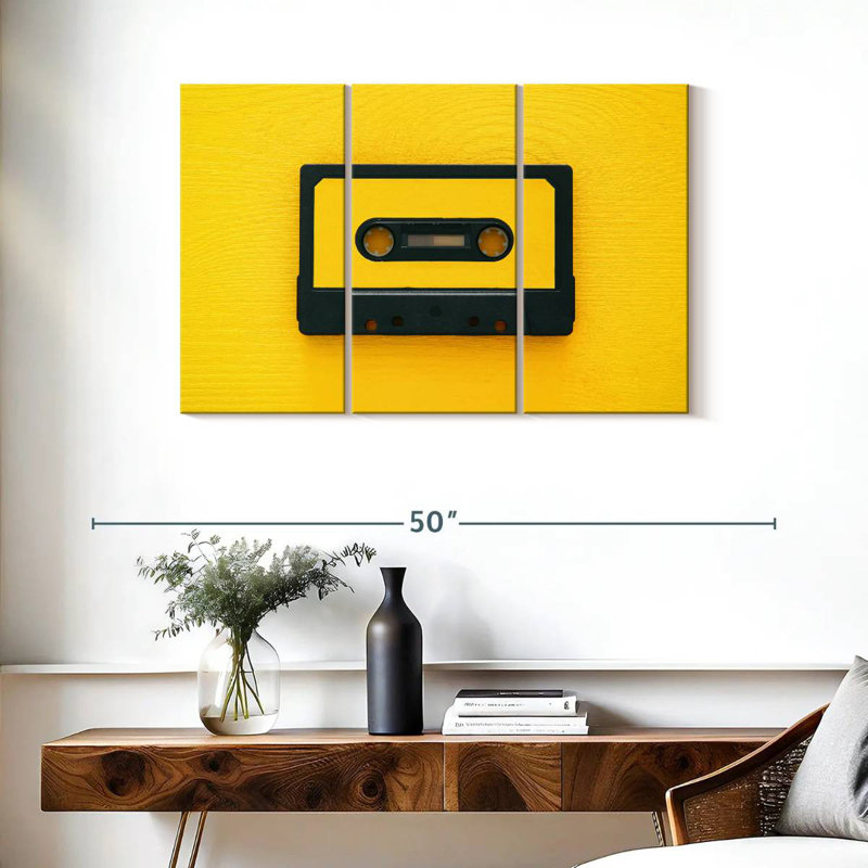 Cassette jaune Abarca, H 24 po x l 38 po