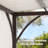 12 pi. L 10 pi. D Pergola en acier avec auvent