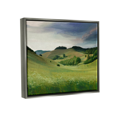 «Rolling Country Hills», champ de campagne verte par Ziwei Li - peinture