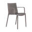 5-Piece Modern Outdoor Patio Dining Set with Round Table and Stackable Armchairs – All-Weather Polypropylene Furniture for Garden, Deck & Poolside-147273115