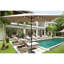 Parasol lumineux d'extérieur à DEL rectangulaire solaire - 10 x 6,5 pi, auvent d'eau, facile à assembler, pour la construction de la cour arrière 10 pi x 6,5 pi, vent, bord de piscine et jardin-121047131