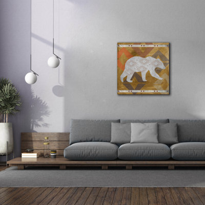  «Bear 3» par Erin Clark, art mural sur toile, 18 po x 18 po
