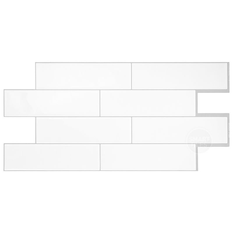 Peel and Stick Gel Backsplash Oslo Tile 11'' x 22'' (Set of 2) (Set of 2) Smart Tiles
