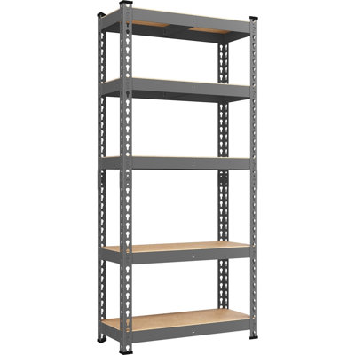 Étagère de rangement ajustable 5 niveaux H 60 po x l 27,5 po x P 12 po Tevis