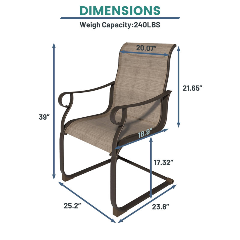 Camiyah Outdoor Stacking Dining Armchair