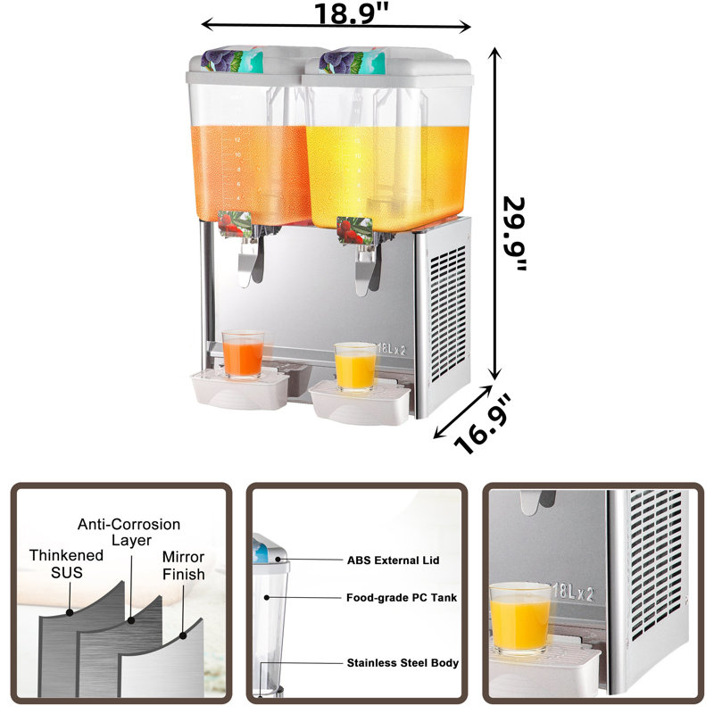 Distributeur d'eau électrique d'appoint en acier inoxydable MONSFEST