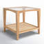 Broderick Glass End Table with Storage
