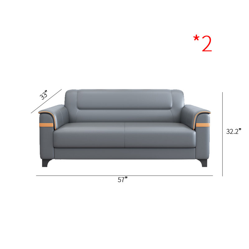 Mishall 57'' Faux Leather Loveseat