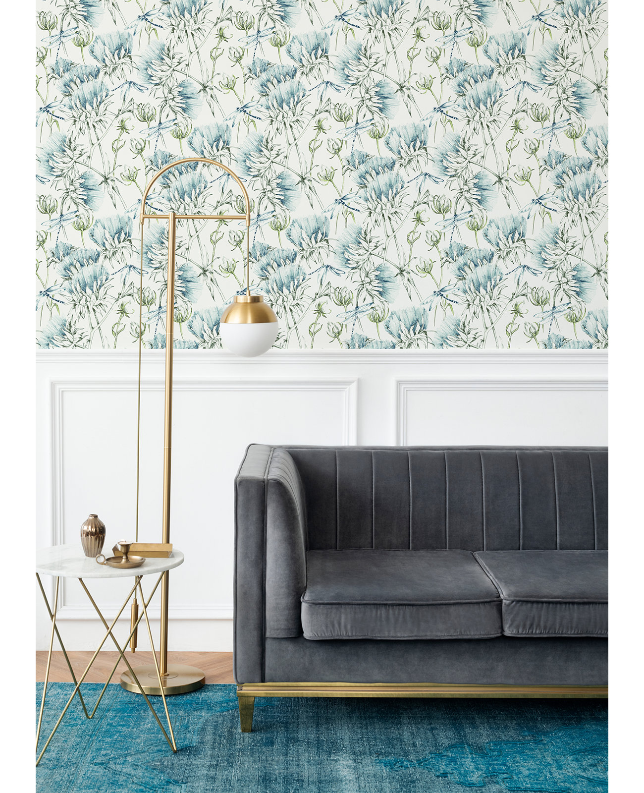 Animal Print Wallpaper, Teal