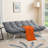 AC Pacific Modern Tufted Convertible Futon Sofa – Light Grey-1214367066