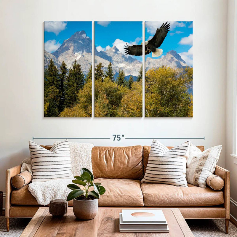 Brampt Grand Teton Eagle, 42" H x 65" W
