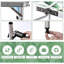 Table de camping pliante portable Pinic Table réglable réglable en aluminium pliable avec poignée de transport